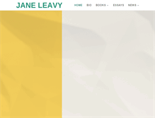 Tablet Screenshot of janeleavy.com